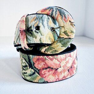 Vintage Tapestry Couch Print Grandma Style Belt
